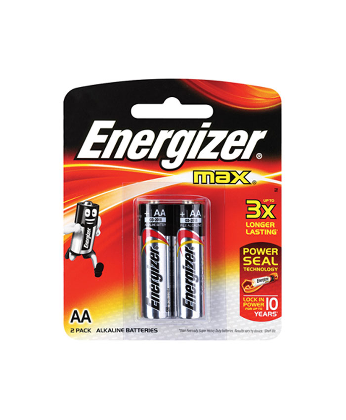 Energizer MAX AA Alkaline Batteries - 2pcs pack